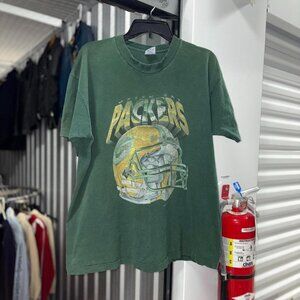 Vintage 90s Salem Sports Green Bay Packers Big Helmet Logo